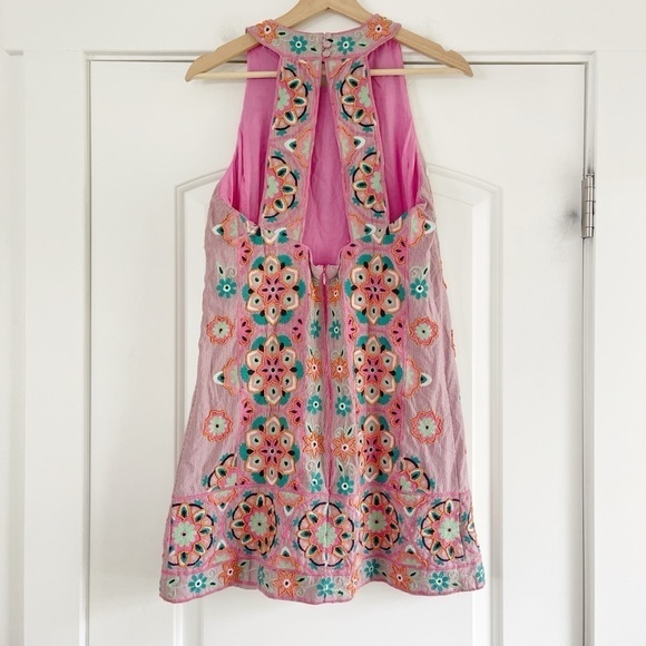 Anthropologie Embroidered and Appliquéd Beaded Shift Dress - 2 - Picture 9 of 10